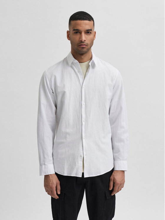 Selected Homme Selected Homme Сорочка 16078867 Білий Slim Fit