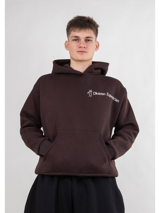 DKaren Sport DKaren Sport Bluza EQ001Men Brązowy Basic Fit