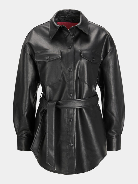 JJXX JJXX Kurtka z imitacji skóry Luna 12204642 Czarny Regular Fit