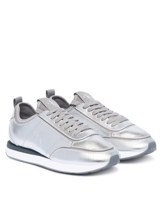 Calvin Klein Calvin Klein Αθλητικά Retro Runner Metallic HW0HW03287 Ασημί