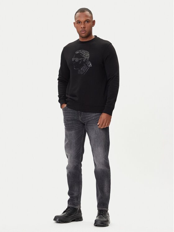 KARL LAGERFELD KARL LAGERFELD Majica dugih rukava 705042 554910 Crna Regular Fit
