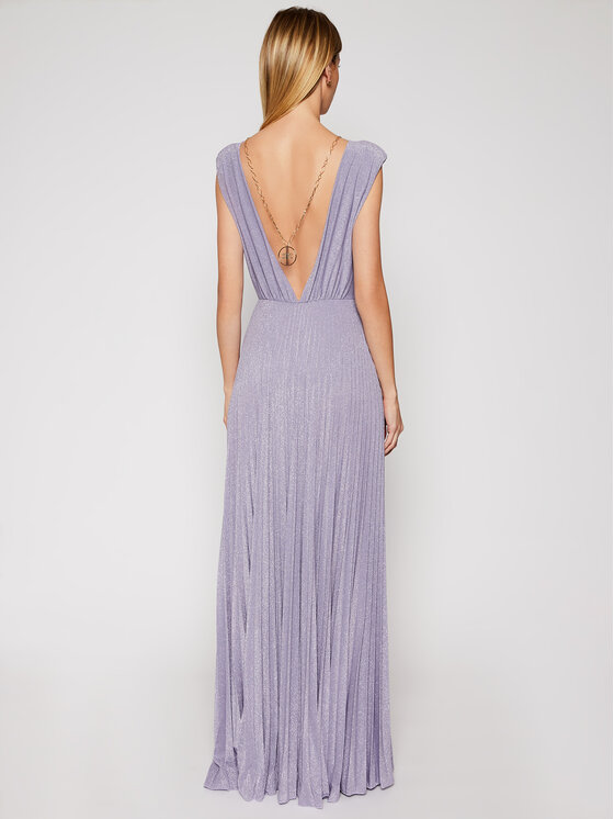Elisabetta Franchi Elisabetta Franchi Večerné šaty AB-052-11E2-V560 Fialová Loose Fit