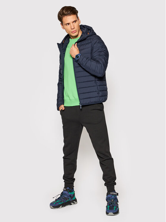 Giubbotto piumino D39710M MITO13 Blu scuro Regular...