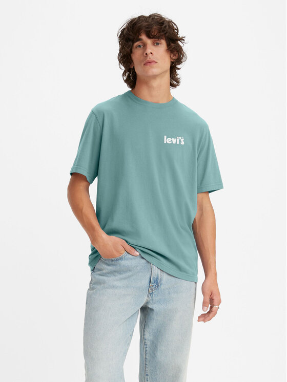 Levi's® T-shirt Poster Chest Pastel 161430744 Plava Loose Fit