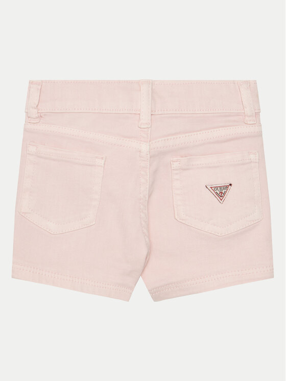 Guess Guess Szorty materiałowe K4RD07 WE620 Różowy Regular Fit