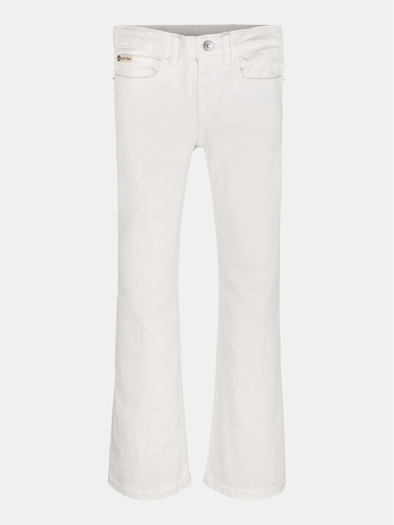 Calvin Klein Jeans Calvin Klein Jeans Jeans hlače IG0IG02840 Bela Flare Fit