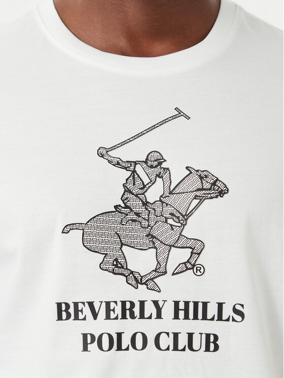 Beverly Hills Polo Club Beverly Hills Polo Club T-Shirt M1619-HR Λευκό Regular Fit