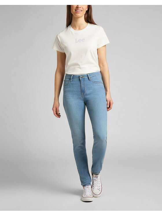 Lee Lee Jeansy SCARLETT HIGH Niebieski Skinny Fit