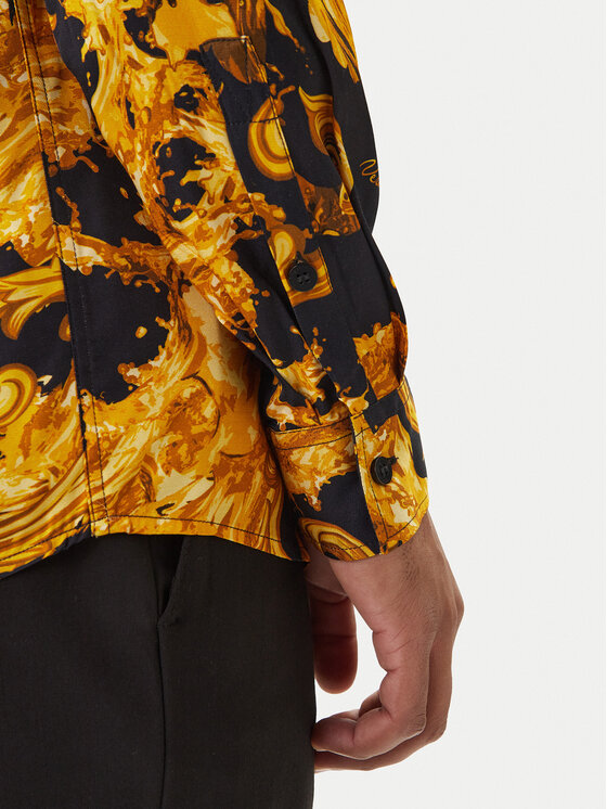 Versace Jeans Couture Versace Jeans Couture Marškiniai 80GAL2R0 NS757 Juoda Regular Fit