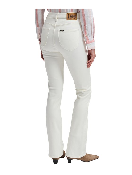 Lee Lee Jeansy Breese Bootcut Biały Bootcut Fit