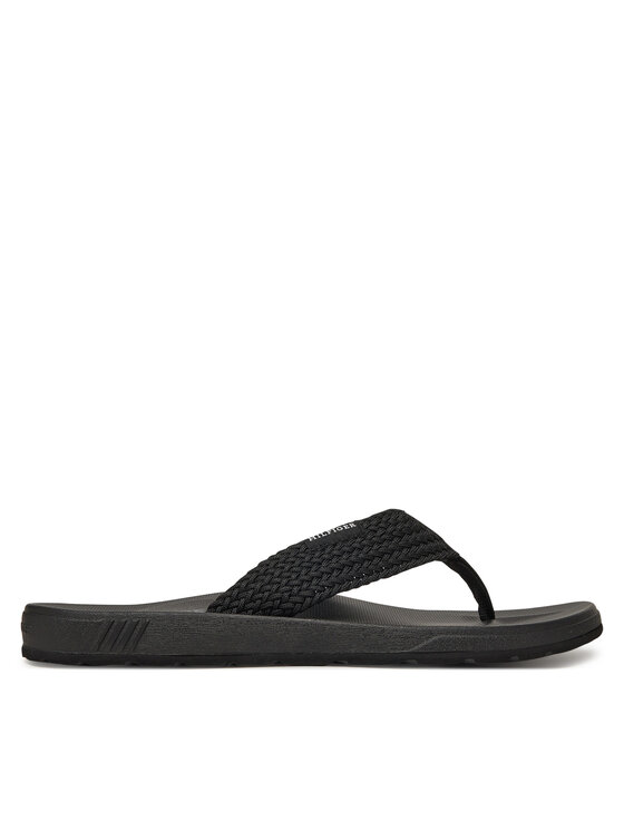 Tommy Hilfiger Tommy Hilfiger Джапанки Molded Web Beach Sandal FM0FM05434 Черен