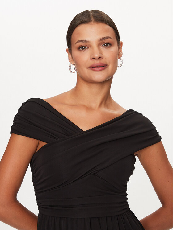 Rinascimento Rinascimento Rochie cocktail CFC0115402003 Negru Regular Fit