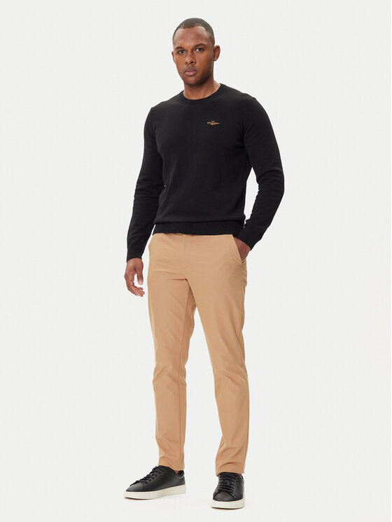 Aeronautica Militare Aeronautica Militare Pulover 252MA1611UL00506 Črna Regular Fit