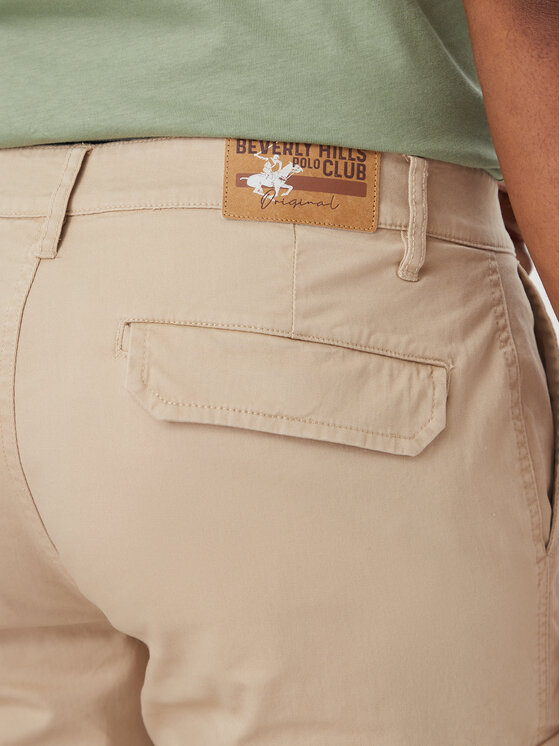 Beverly Hills Polo Club Beverly Hills Polo Club Шорти от плат P-SS26M-B476381 Бежов Regular Fit