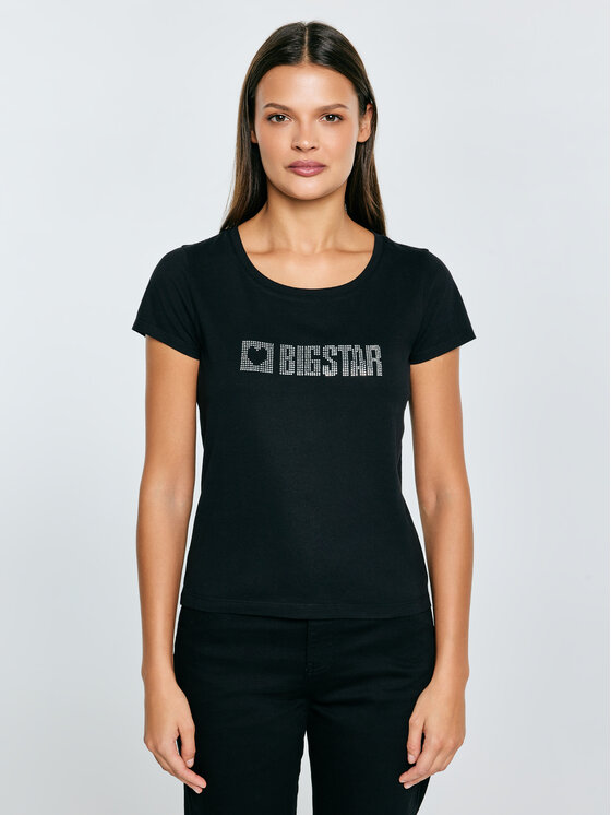 BIG STAR BIG STAR T-Shirt AVRA Czarny Basic Fit