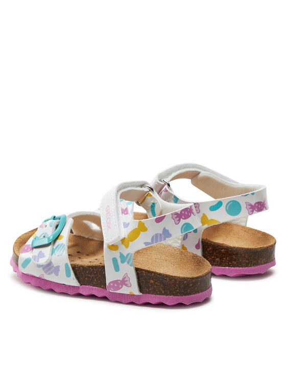 Geox Geox Sandały B Sandal Chalki Girl B922RA 000HH C0653 M Biały
