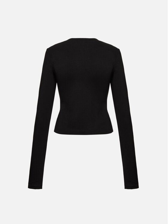 La Mania La Mania Longsleeve ANDY Czarny Basic Fit