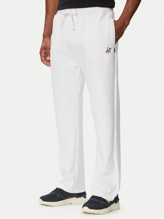 Beverly Hills Polo Club Pantaloni trening M6608B-HR Alb Regular Fit