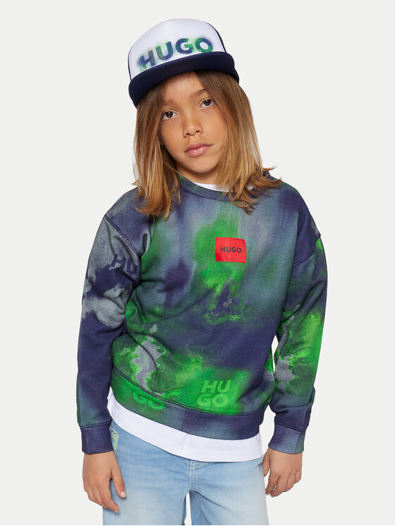 HUGO Bluză G00351 D Bleumarin Regular Fit