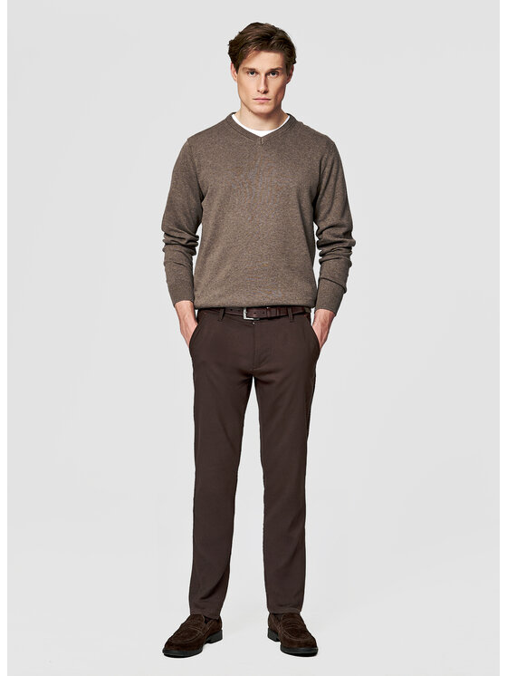 Pako Lorente Pako Lorente Sweter P26SB-2X-002 Brązowy Classic Fit