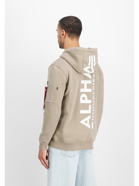 Alpha Industries Alpha Industries Mikina Back Print Hoodie Žltá Regular Fit
