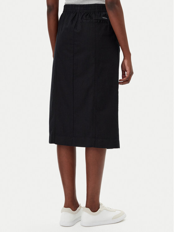 Calvin Klein Jeans Calvin Klein Jeans Midi szoknya J20J225327 Fekete Regular Fit