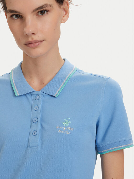 Beverly Hills Polo Club Beverly Hills Polo Club Každodenné šaty P-SS26W-ABP526590-0298 Modrá Regular Fit