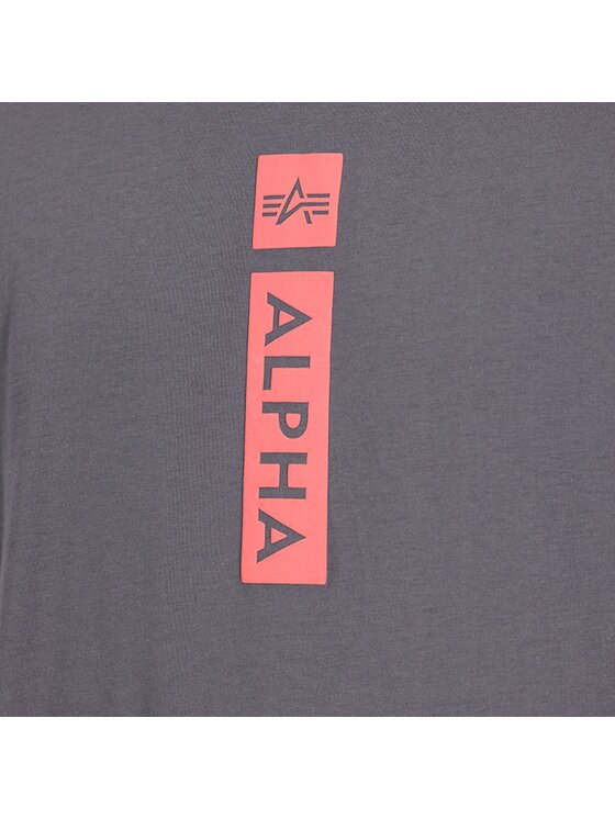 Alpha Industries Alpha Industries T-Shirt AI.146509-684 Szary Regular Fit