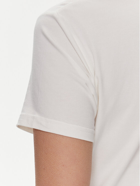 Guess Guess Tricou Carrie O4RM09 KBBU1 Alb Regular Fit