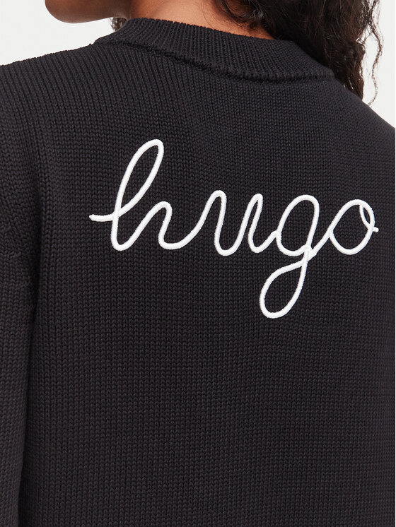 HUGO HUGO Светр Saje 50564300 Чорний Regular Fit