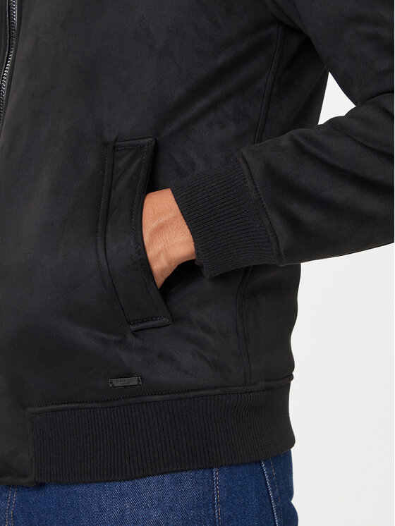 Guess Guess Куртка зі штучної шкіри M5BL43 W2302 Чорний Regular Fit