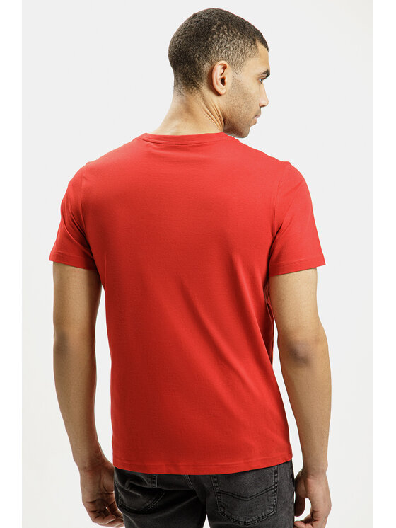 Cross Jeans Cross Jeans T-Shirt 16107-007 Czerwony Regular Fit