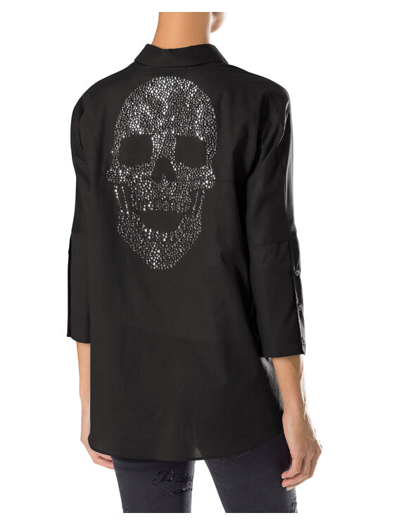 PHILIPP PLEIN PHILIPP PLEIN Koszula 30826 Czarny Fitted Fit