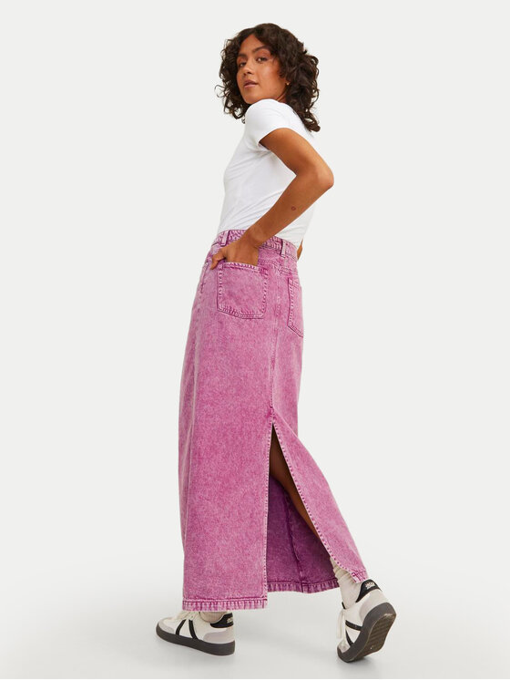 Gonna jeans rosa deals