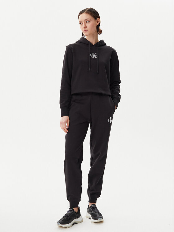Calvin Klein Jeans Calvin Klein Jeans Jogginghose Monologo J20J225354 Schwarz Slim Fit