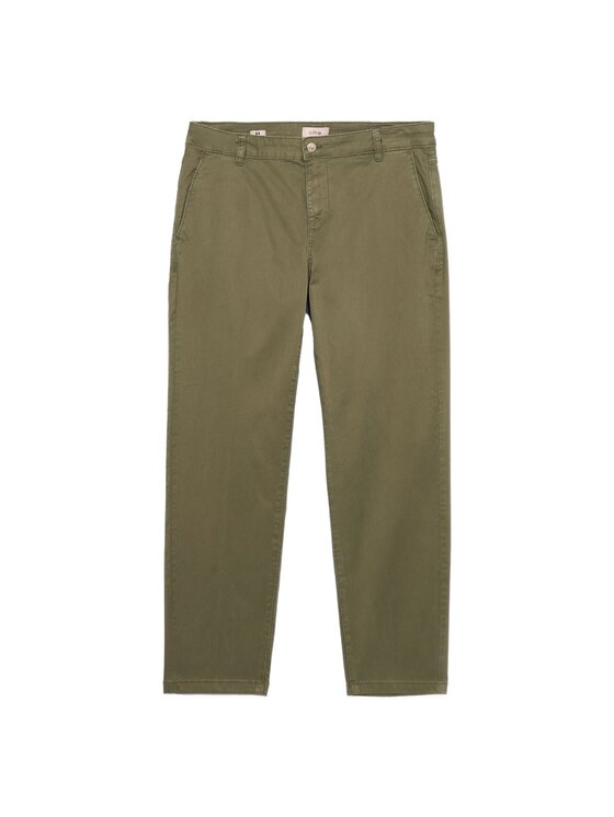 Oltre Oltre Spodnie materiałowe P785R008238N035 Zielony Regular Fit