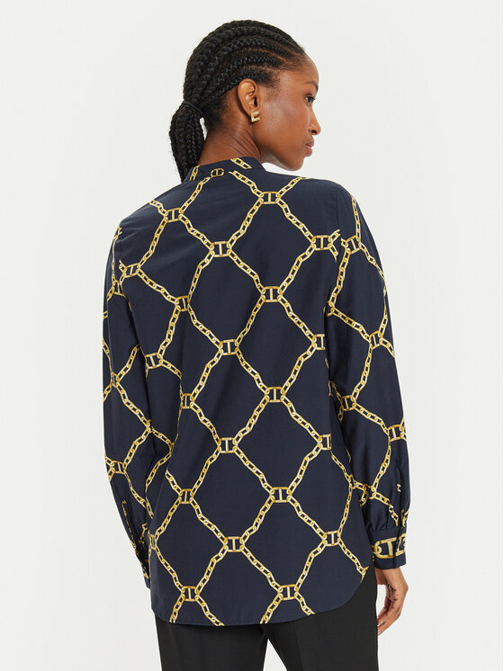 TWINSET TWINSET Särk 241TP2730 Tumesinine Straight Fit