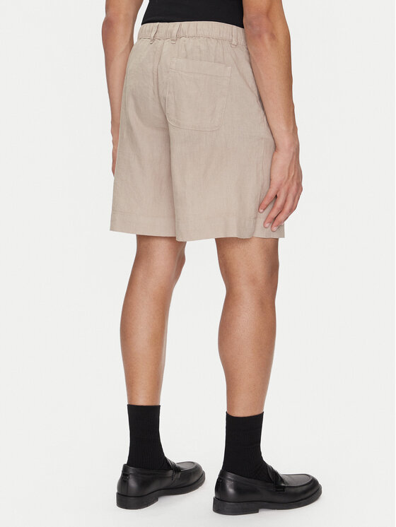 Selected Homme Selected Homme Bavlnené šortky 16097541 Béžová Loose Fit