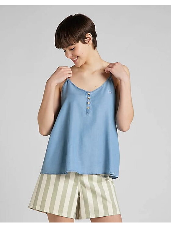Lee Lee Blusa CAMI Blu Regular Fit
