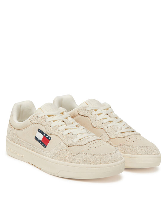 Tommy Jeans Tommy Jeans Laisvalaikio batai Tjm Cupsole Suede EM0EM01568 Écru