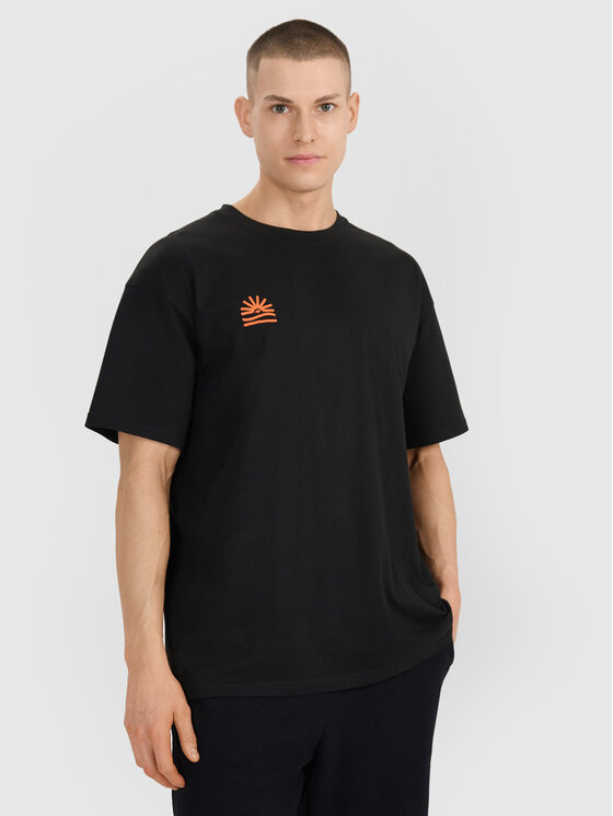 4F 4F T-Shirt CHILLY WAVES Czarny Oversize