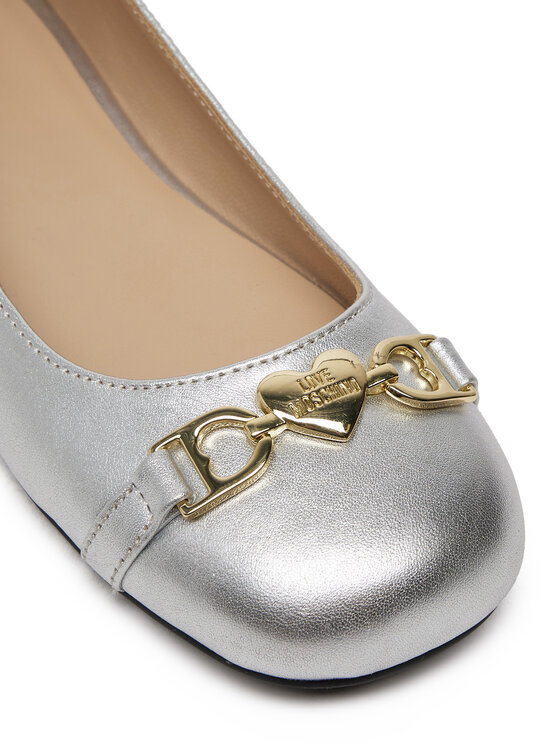 LOVE MOSCHINO LOVE MOSCHINO Μπαλαρίνες JA11011G1MIF090B Ασημί