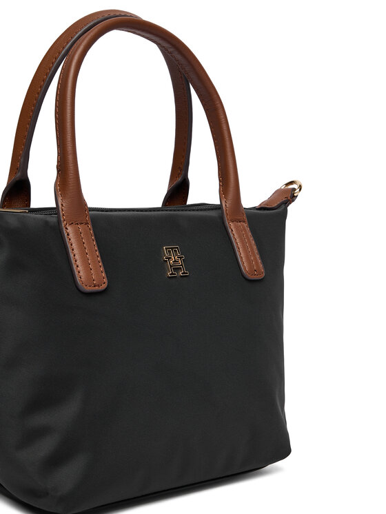 Tommy Hilfiger Tommy Hilfiger Ročna torba Popette Mini Tote AW0AW17709 Črna