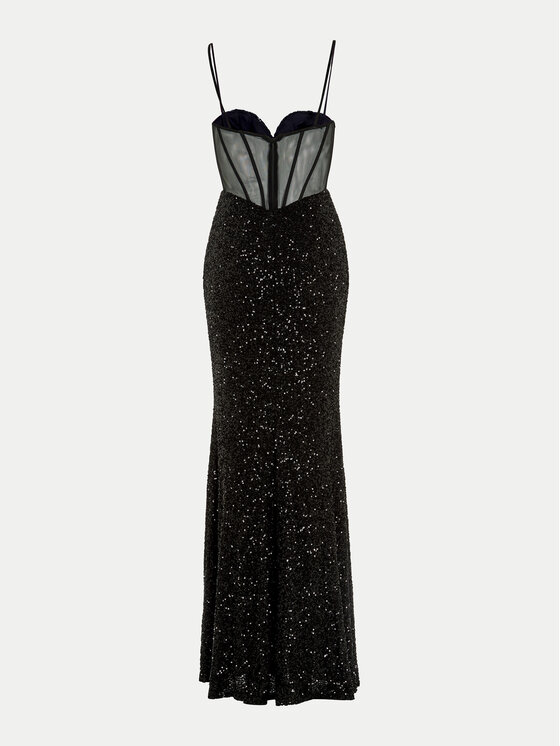 Hey Kyla Hey Kyla Abendkleid 5AI064HK Schwarz Regular Fit
