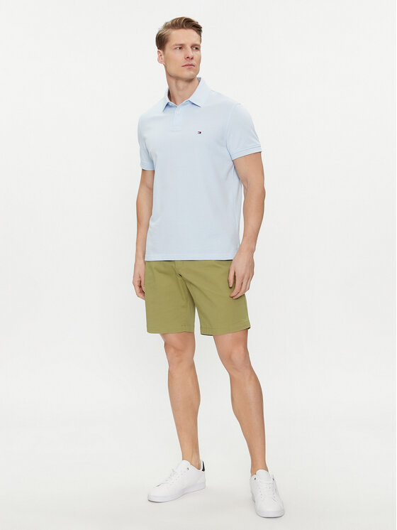 Tommy Hilfiger Tommy Hilfiger Szorty materiałowe Brooklyn MW0MW23563 Zielony Regular Fit
