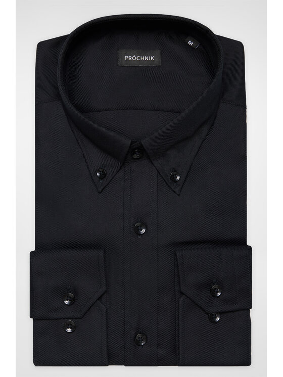 Próchnik Próchnik Koszula PM51 KO073224000048 Czarny Slim Fit