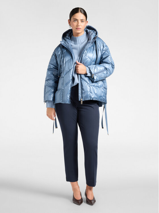 Elena Mirò Elena Mirò Giubbotto piumino F800Z000029N0B4 Turchese Over Fit