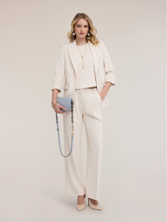 Motivi Motivi Giacca di transizione Q051Q001067N002 Bianco Regular Fit