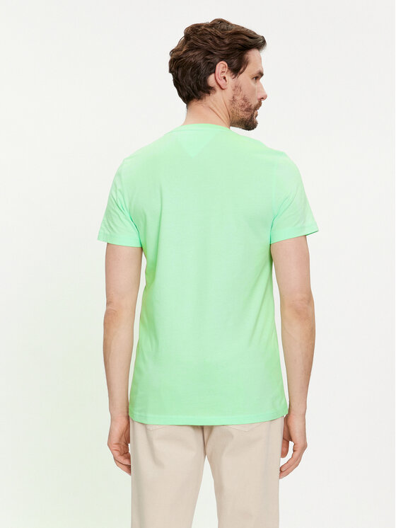 Tommy Hilfiger Tommy Hilfiger Тишърт Logo MW0MW11797 Зелен Slim Fit