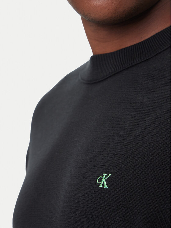 Calvin Klein Jeans Calvin Klein Jeans Sweater LV04RC309G Fekete Regular Fit
